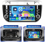 Hikity 4G + 64G autoraadio Android 15 Fiat Punto 2012-2016 jaoks 7-tollise puuteekraaniga, stereo raadio traadita Carplay Android auto FM/RDS raadio BT GPS WiFi SWC Mirror Link + tagurduskaamera + mikrofoniga