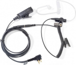 Universaalne 2-suunaline heliadapterkaabel 3,5 naissoost mit PTT 3,5 mm pistikupesa peakomplektiga, mis &uuml;hildub Motorola CP040 DP1400 GP68 GP88 GP300 XT420 XT460 (punane G-kuju) (l&auml;bipaistev toru).
