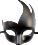 Coolwife Meeste Veneetsia maskeerimismask Klassikaline disain Prom Mardi Gras maskid (must)