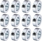hankimise kaart 12 x 15/16 "Bore tsingitud s&uuml;sinikterasest varrekaablid 1-1 / 2" OD 0,55 "laius Lock Axle Collar (&otilde;&otilde;nes, kerge)