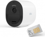 Arlo Go 2 Outdoor Surveillance Camera with SIM Card, Wireless, 3G/4G LTE Without Wi-Fi, Weatherproof, Spotlight, Alarm Siren, Night Vision, 2-Way Audio, Motion Sensor, Battery, Free Cloud Storage