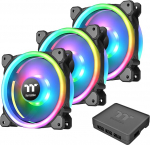 THERMALTAKE CL-F072-PL12SW-A Ventilateur Riing Trio 12 RGB 3 Pack - must
