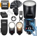 GODOX V100 S kaamera v&auml;lk, V100S 100W puutetundlik v&auml;lk, TTL HSS 1/8000s Speedlite, &uuml;hildub kompaktkaameraga Sony Alpha A9 III, a7 III, a7C II, a7 IV, a7C, a7 RV, a7/a7S III a6700 a6400