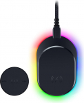 Razer Mouse Dock Pro & Charging Puck - magnetiline traadita laadimisjaam ja aku (Hyperspeed 4K Hz, 8 RGB Chroma valgustus ja moodul &uuml;hilduvate hiirte jaoks) Mustanahaline