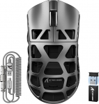 ATTACK SHARK R3PRO 46g &uuml;likerge magneesiumsulamist hiir, 8000Hz traadita k&uuml;sitluskiirus, 26000 DPI, 2.4G/BT/Wired Gaming Mouse, PixArt PAW3395 Sensor G502, koos spiraalkaabliga, PC/Mac, Hall