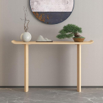 Konsolentisch aus Massivholz f&uuml;r Eingangsbereich und Wohnzimmer, schmaler Flurakzent Sofatisch mit lihtsam Montage