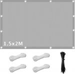 Sonnensegel Wasserdicht Rechteckig mit &Ouml;sen,Sonnensegel Rechteck 1.5x2m,Sonnenschutz Windschutz,inkl Befestigungsseile,Markisenstoff 95% UV Schutz,f&uuml;r Garten Balkon Terrasse