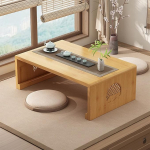Japanischer Bambus-Teetisch, faltbar, f&uuml;r Meditation und Heimdekoration