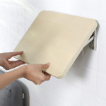 Wandmontierter Klapptisch f&uuml;r kleine R&auml;ume, multifunktionaler Schreibtisch mit Tropfenblatt-Design, ideal zum Lernen, Lesen, Arbeiten und Aufbewahren, kompaktes Badezimmer-Regal im Lieferumfang