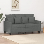 2-Sitzer-Sofa Diivan 2 Sitzer Loveseat Diivanid F&uuml;R Wohnzimmer Diivan Loveseats Dunkelgrau 120 cm Stoff - 359260