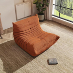 Bean Bag, kaminatool t&auml;iskasvanutele m&auml;luvahuga t&auml;idisega, suur aktsent diivan, Lounge p&otilde;randas diivan m&auml;ngimiseks, lugemiseks, l&otilde;&otilde;gastumiseks, ei vaja kokkupanekut (oranž)