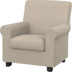 Soferia &uuml;hilduv asenduskate Gronlid tugitoolile, Majestic Velvet Beež kangas (plekikindel ja vetth&uuml;lgav), Beež