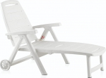 Shaf Sp Garden 55061 kokkupandav lamamistool 56 x 189 x 69 cm valge