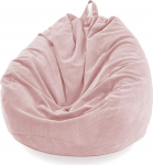 AMGJ Bean Bag kate ilma t&auml;idiseta, Corduroy Bean Bag kate lastele ja t&auml;iskasvanutele, roosa, 100 x 120 cm