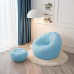 Bean Bag Lazy Diivan Bean Bag Cover (ilma t&auml;iteta) vaba aja veetmise ja meelelahutuse Intdoor Bean Bags padi Diivan Gamer Bean Bag tool, sinine, M