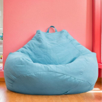 Bean Bags for Adults, Gaming Bean Bags, suur, sise- ja v&auml;litingimustes kasutamiseks, veekindel, pirnikujuline, pol&uuml;ester, ilma t&auml;idiseta, elutuba, aed, sinine 1, 80 x 90 cm