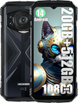 DOOGEE S118 nutitelefon ilma lepinguta, Helio G99 Octa Core 20GB + 512GB, 10800mAh aku / 33W, vastupidav 4G, 50MP kaamera (12MP infrapuna) + 8MP + 32MP, Android 14 6.58 tolli, s&otilde;rmej&auml;lg Punane