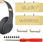 Studio 3 Scharnier-Kopfb&uuml;gelverbinder, Ersatz-Metall-Reparaturteile, kompatibel mit Beats Studio 3.0 kabellosen Over-Ear-Kopfh&ouml;rern, Kopfband, Metall, klappbarer Scharnier-Clip, Abdeckstift