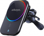 Alkaya Breeze Qi2 Magnetic Car Mount koos laadimisfunktsiooniga 48 W kiirlaadimisega Reguleeritav mobiiltelefoni hoidja auto magnetiline ventilatsioon annab juhile optimaalse vaatenurga navigatsiooni jaoks