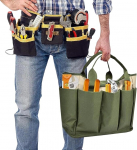 Aiat&ouml;&ouml; kotid, Tool Tote, 19x7x12 tolli veekindel organiseerija, 8 k&uuml;ljetaskut ladustamine, kott kihvtidele kindad mutriv&otilde;tmed k&auml;&auml;rid istutamine l&otilde;ikamine &uuml;mberistutamine, kodu tarvikud naistele mehed teismelised