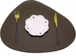 PVC kohvimaibad, 2 komplektis, kumer kolmnurkne kuju, kuumakindlad kohvimaibad k&ouml;&ouml;ki, s&ouml;&ouml;gilauale, hotelli, kohvimaibad, 45,5 x 36,5 cm, kohvi