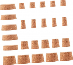 Zerodeko 30 pieces cork stopper, natural wine corks, various for bottle covers, for home, restaurant, bar and DIY projects