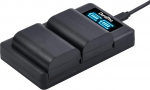DuraPro 2 x 2650 mAh LP-E6 LP E6 LP-E6N akud + LED USB topeltlaadija Canon LP-E6 LP-E6N; Canon EOS 5D Mark II/III,5DS,5DS,5DS R,6D,7D,7D Mark II,60D,60Da,70D,80D,XC10,XC15,Blackmagic 4K/ 6K