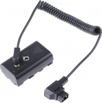 Fotga laiendatav toiteallika spiraalkaabel D-Tap &uuml;hendus NP-F dummy aku NP-F550/570/750/770 NP-F960 NP-F970 video LED valguse monitori toiteallika jaoks