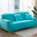 Surwin Diivanikate Diivanikatted 1 2 3 4-kohaline muster Elastne universaalne diivanikate Diivanikate Stretch Slipcover Diivanikate k&auml;etugede diivanile Sky Blue 4-kohaline (235-300 cm)