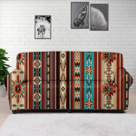 GLENLCWE Southwest India Aztec muster Stretch diivan Slipcover diivan kate pestav pehme padi kate 3 istekohale sobib elutuba kodu kaunistamiseks Charming kingitus