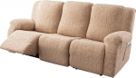 Diivanikatted, sektsiooniline diivanikate Recliner tooli jaoks 3 istekohaga 6 tk 3 padja Stretch diivan Slipcover pehme Jacquard m&ouml;&ouml;bli koera diivanikate