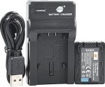 DSTE VBK180 Li-ion aku ja Micro USB laadija Sobib Panasonic SDR-H100 H101 H85 S50 S70 S71 T70 T71 T76 HC-V10 HC-V100 HC-V100M HC-V500 juurde.