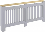 HOMCOM Hall v&auml;rvitud MDF-radiaatori kate lamellip&otilde;hjaga 172cm L x 19cm W x 81cm H