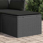 Homgoday aiajalg istekoht koos pehmendusega, must, 55 x 55 x 37 cm, Polyrattan diivanid, v&auml;ljas diivanid, diivan, aia diivan, elutuba, terrass, &otilde;ues