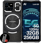 DOOGEE Blade GT v&auml;litingimustes kasutatav mobiiltelefon ilma lepinguta 5G koos LED valgusefektiga 32GB + 256GB, Dimensity 7050, Ultra Thin Outdoor Smartphone 6.72 tolli FHD + 120Hz, 48MP + 20MP AI kaamera s&otilde;rmej&auml;lg/n&auml;gu