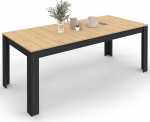 IDMarket - Rozy ristk&uuml;likukujuline s&ouml;&ouml;gilaud 4-8 inimesele, must, p&ouml;&ouml;giefektiga, 160-200 cm
