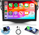 Hodozzy 4G + 64G Android autoraadio Toyota RAV4 Rav 4 2005-2013 raadio traadita Carplay Android autole, 9-tolline puutetundlik raadio koos GPS, Mirror Link, Bluetooth, WiFi, EQ, FM/RDS raadioga