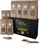 Premium taimetee kinkekomplekt DIY ise segada, mis sisaldab 10 teekotti - 8-osaline teekomplekt valitud teet&uuml;&uuml;pidega (taimeteekomplekt)