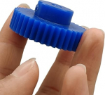 Kunststoff-Motorrad, 1 Modul Kunststoff Stirnrad mit Schritt 18-60 Z&auml;hne Blau Nylon 10mm Bohrung(50 hammast)