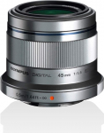 Olympus M.ZUIKO DIGITAL 45 mm 1:1.8 Lens - Silver
