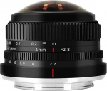 7Artisans 4 mm F2.8 Fisheye Ultra Wide Angle Lens APS-C Manual Focus Prime Lens Compatible with Canon EOS-M Mount Mirrorless Camera for Canon EOS-M1 EOS-M2 Eos-M3/M5/M6/M10/M50