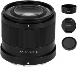 VILTROX AF 50 mm F2 t&auml;isformaatobjektiiv, suure avausega autofookusobjektiiv, &uuml;hildub peegelkaameratega Nikon Z-mountiga