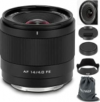 VILTROX 14mm F4.0 FE Mount objektiiv Sony jaoks, t&auml;iskaader autofookus ultra-laia nurgaga fikseeritud fookuskaugusega Sony E-Mount kaameratele A7SIII A7II A7RIII A7IV A7RIV A9 A1 FX3 A7RV ZVE1 A7CR A7CII A9III