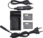 DSTE (2 Pack) Asendusaku SLB-11A + DC23E reisilaadija &uuml;hildub Samsung WB700 WB1000 WB2000 CL65 CL80 EX1 HZ25W HZ30W HZ35W HZ50W ST1000 ST5000 digikaameraga.