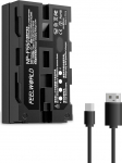 FEELWORLD NP-F550 2200 mAh aku asendaja NP-F970 F960 F950 F770 F750 F570 F550, USB-C kiirlaetav aku kaameramonitorile FW568 FW759 T7PLUS F5PRO F6PLUS