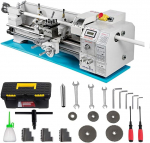Metall-Drehmaschine, 220 mm, Mini-Drehmaschine - Mikro-Metall-Fr&auml;smaschine f&uuml;r Metalldrehmaschinen, Tisch-Drehmaschine, Bohren - 600 mm durch Gegendrehung