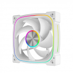 Noua Lips | 120mm PWM Case Fan | ARGB valgustus | Alumiinium Axial Design | Kiirus 1800RPM | Ventilaator PC arvutile Vaikne | T&auml;ielik &uuml;hilduvus, valge
