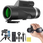 Sevitini Monocular Telescope, 12 x 50 Monocular for Adults and Children, FMC BAK4 Prism Monocular Binoculars, Powerful for Sports Events, Camping