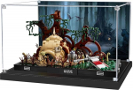 icuanuty akr&uuml;&uuml;l vitriinkapp Lego 75330 Diorama Yoda's Hut on Aagobah, tolmukindel vitriinkapp mudelite kollektsioonidele (ainult vitriinkapp, mitte Lego komplekti jaoks) (koos taustaga)