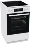 Gorenje GECS5C 60 WPA elektripliit klaaskeraamilise pliidiga, 50 cm, 70 liitrit, GentleClose, Kiirk&uuml;te, AirFry, ExtraSteam, teleskoopv&auml;ljakud, AquaClean, valge, 740538, 70 L